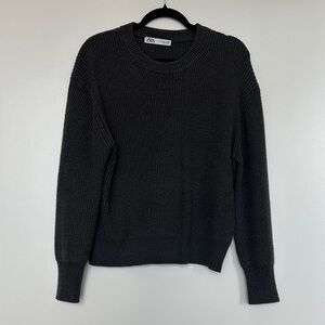 Zara Charcoal Knit Pullover
